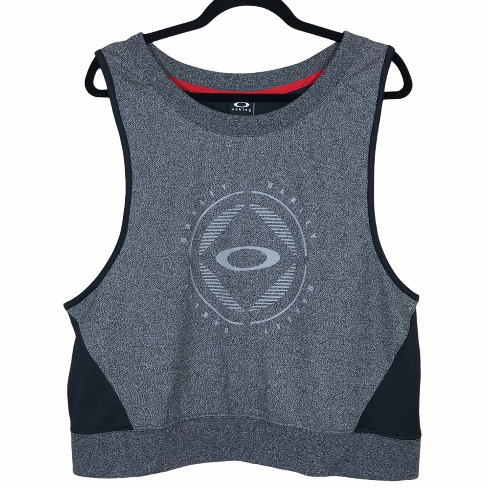 Oakley Women's Exhale Workout Pullover‎ Jet Black Heather XL